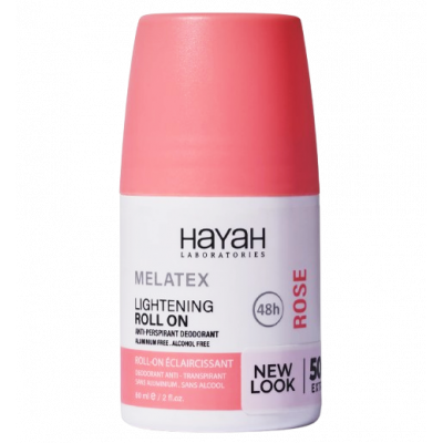 HAYAH LABORATORIES MELATEX LIGHTENING ROLL ON ROSE 48 PROTECTION 60 ML